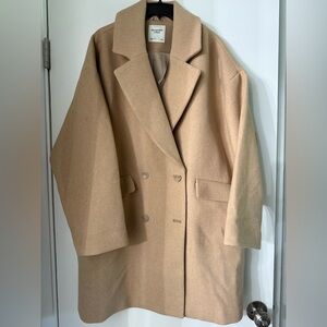 Abercrombie & Fitch Tan Pea Coat